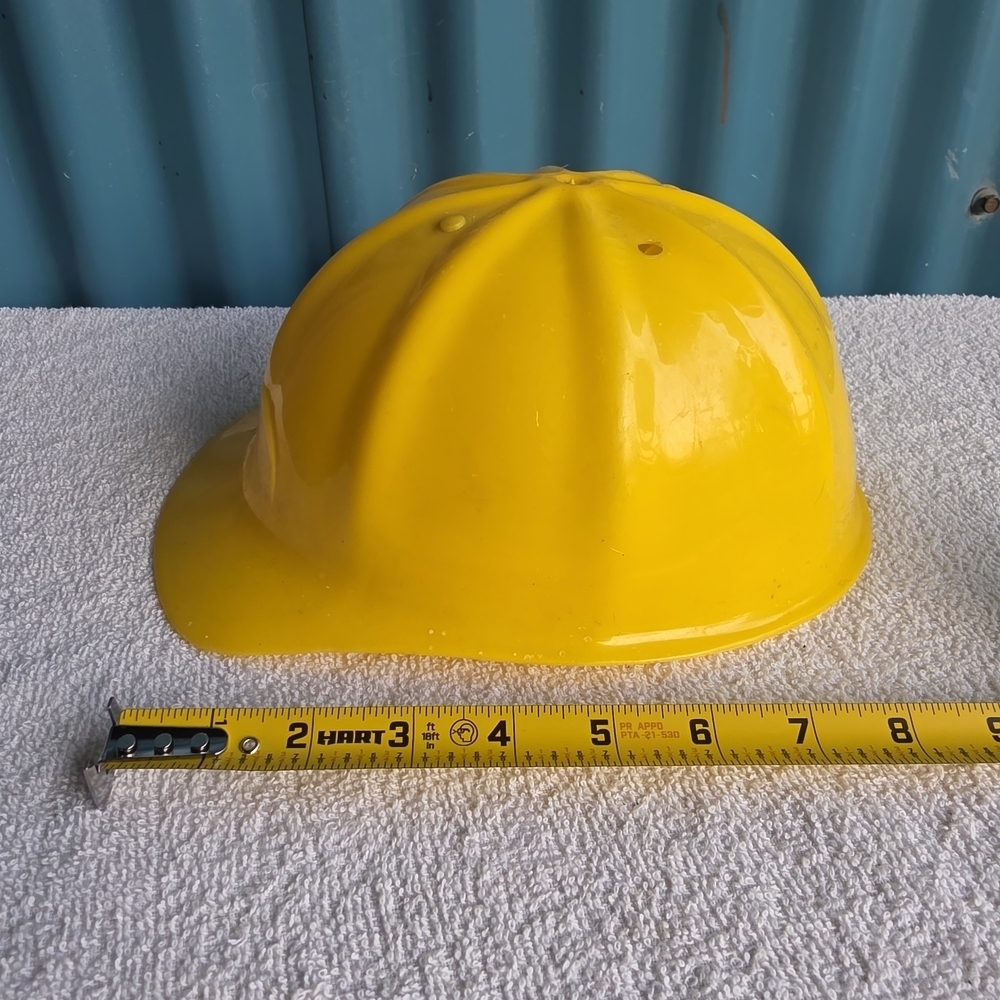 Tonka 70s Vintage Yellow Toy Construction Helmet